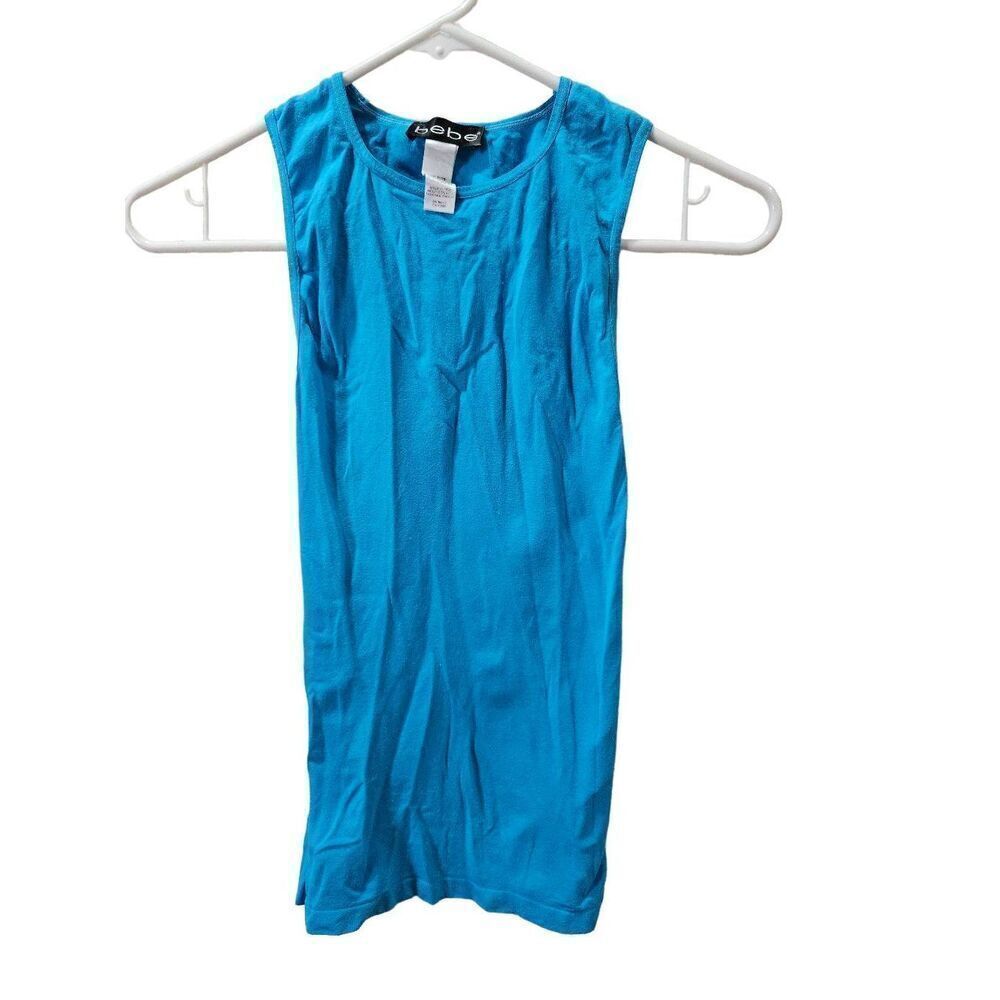 Bebe one size tank top blue